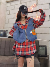 Spliced Loose Casual Long-Sleeved Cardigan Top